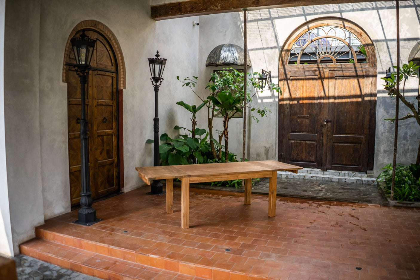 Ausziehtisch Teakholz