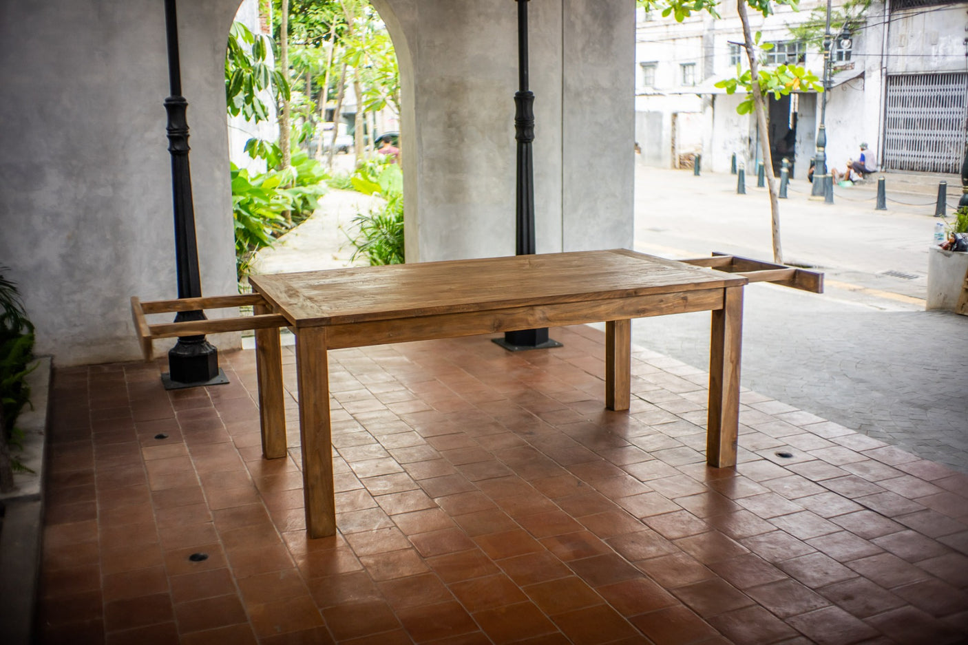 Ausziehtisch Teakholz