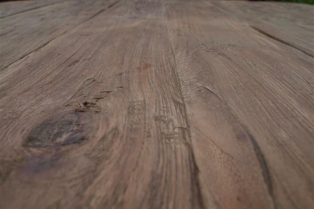 Teak Tisch Rund Rustikal