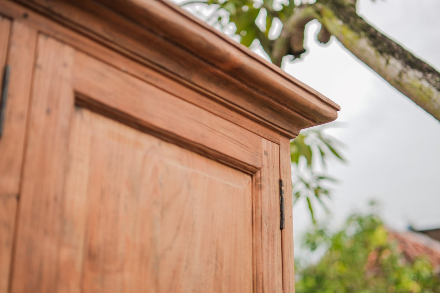 Teakholz Buffetschrank 220cm Rustikal