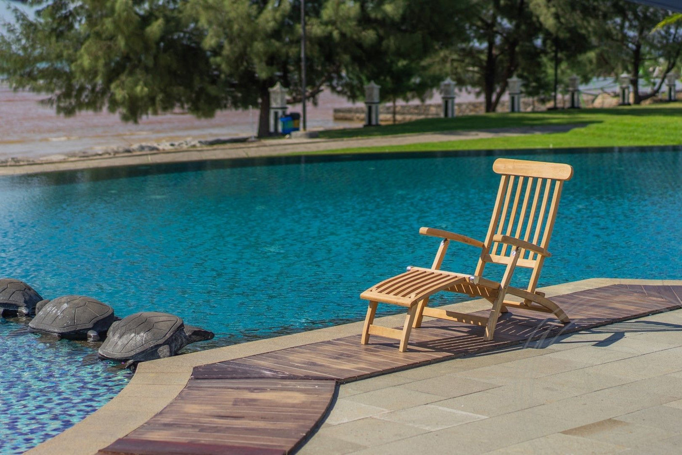 Teakholz Deckchair 2 x