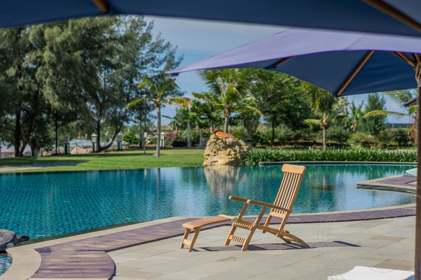 Teakholz Deckchair 2 x