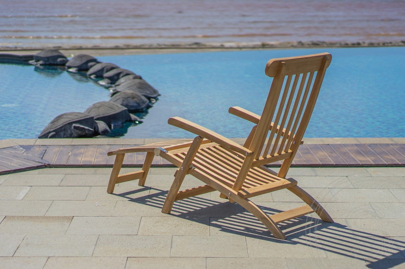 Teakholz Deckchair 2 x