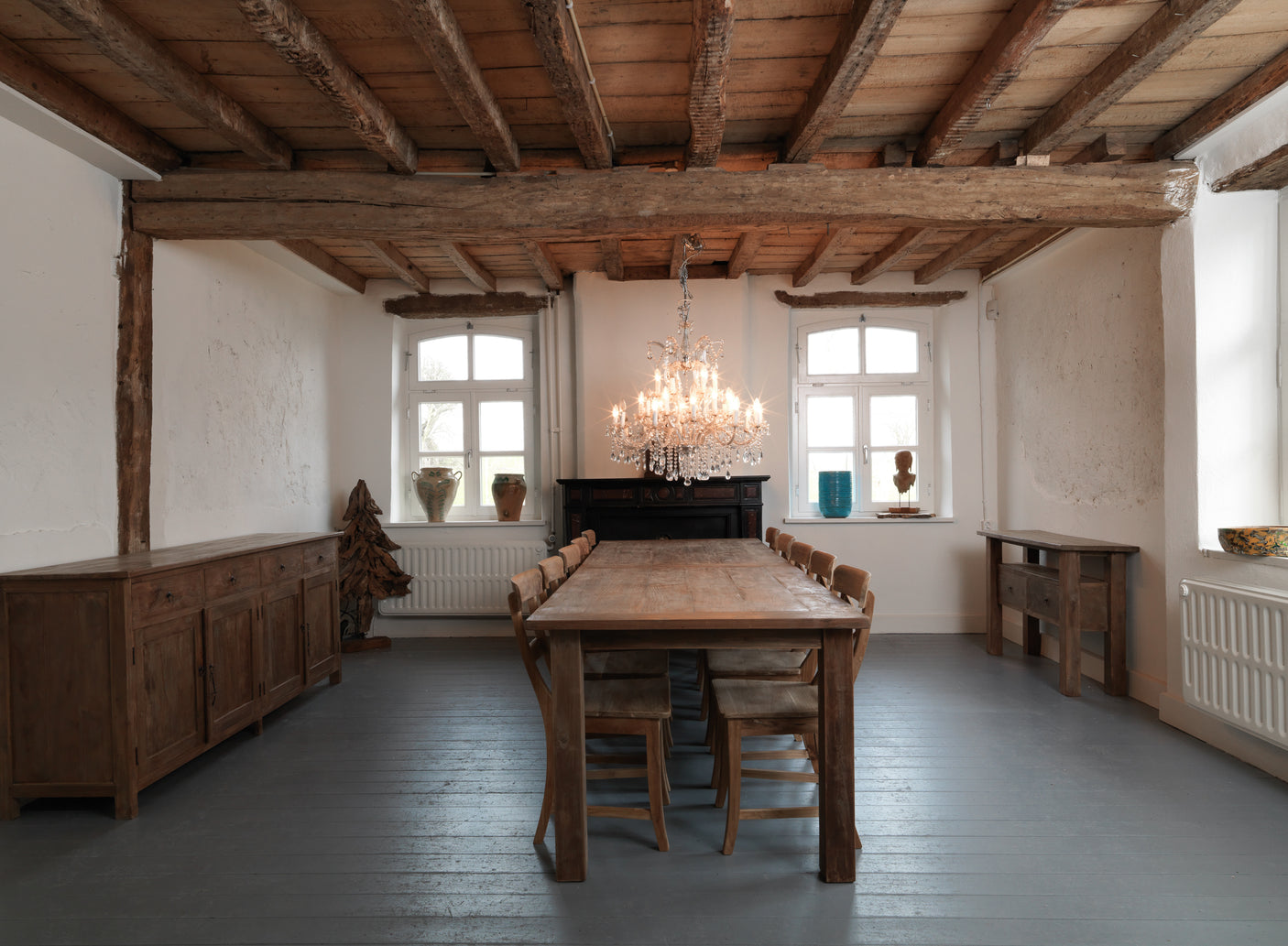 Teakholz Kommode Rustikal