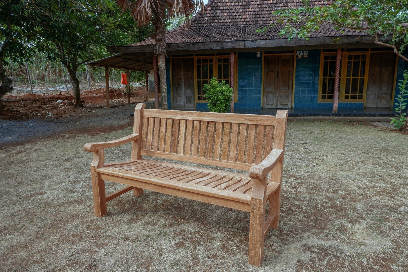 Teak Gartenbank Mammut