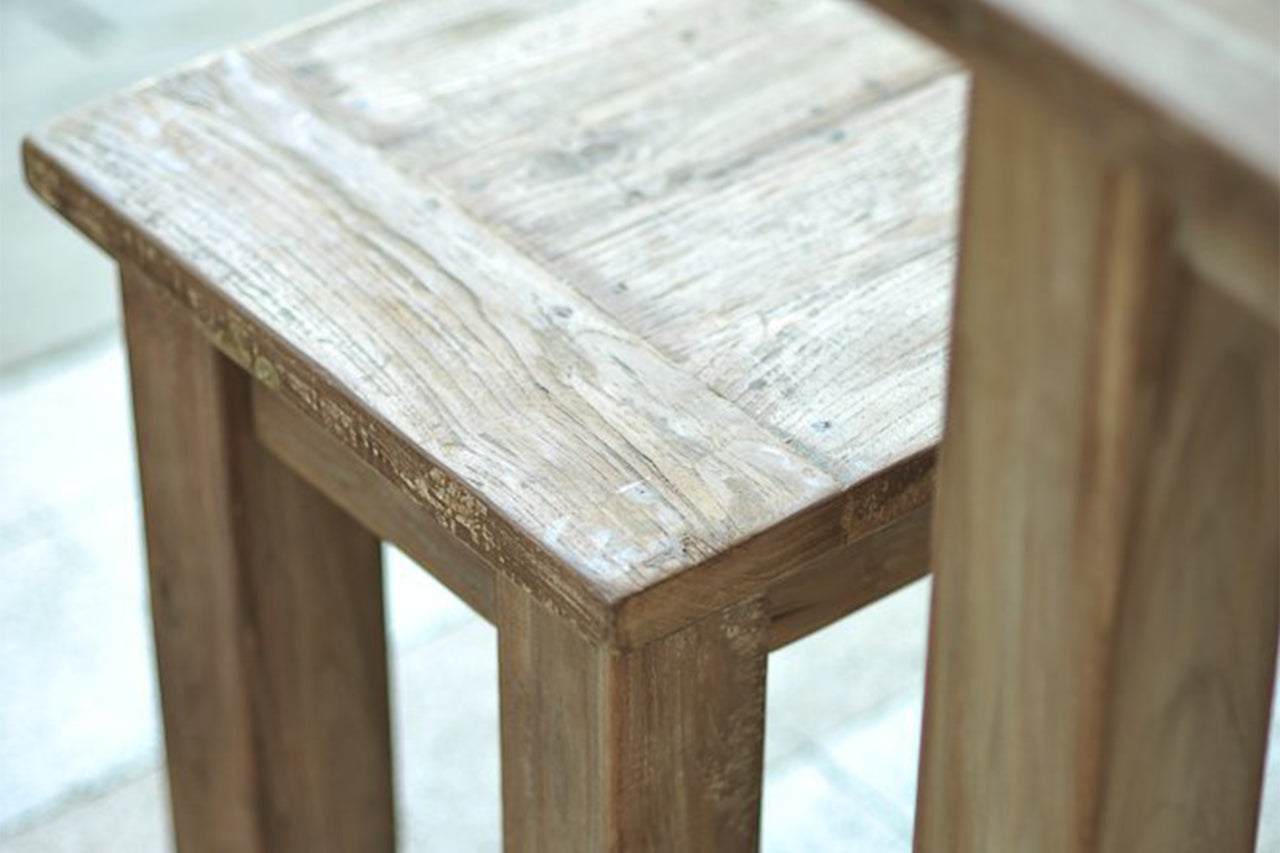 Teakholz Bank Rustikal