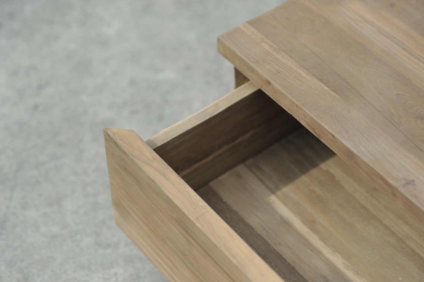 Teak Couchtisch Block Smooth