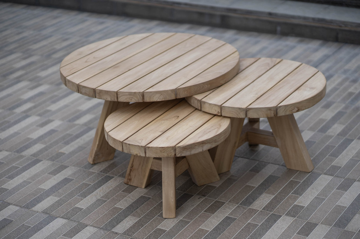 Teak coffeetables Algarve