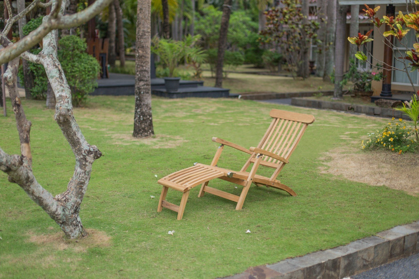 Teak deckchair