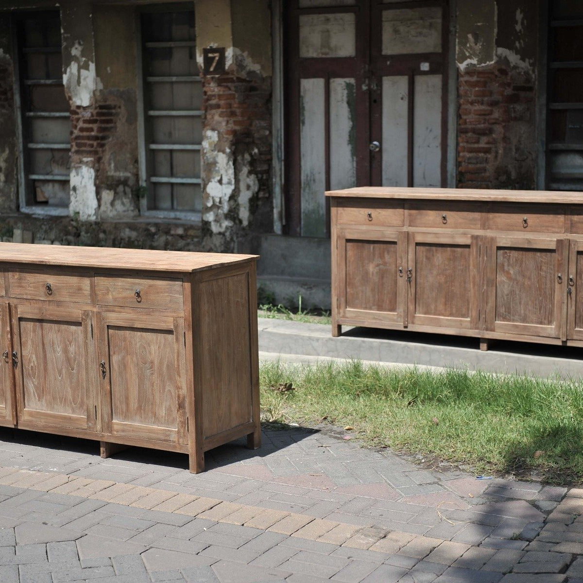 Teak Kommode Rustikal (Altes Holz)