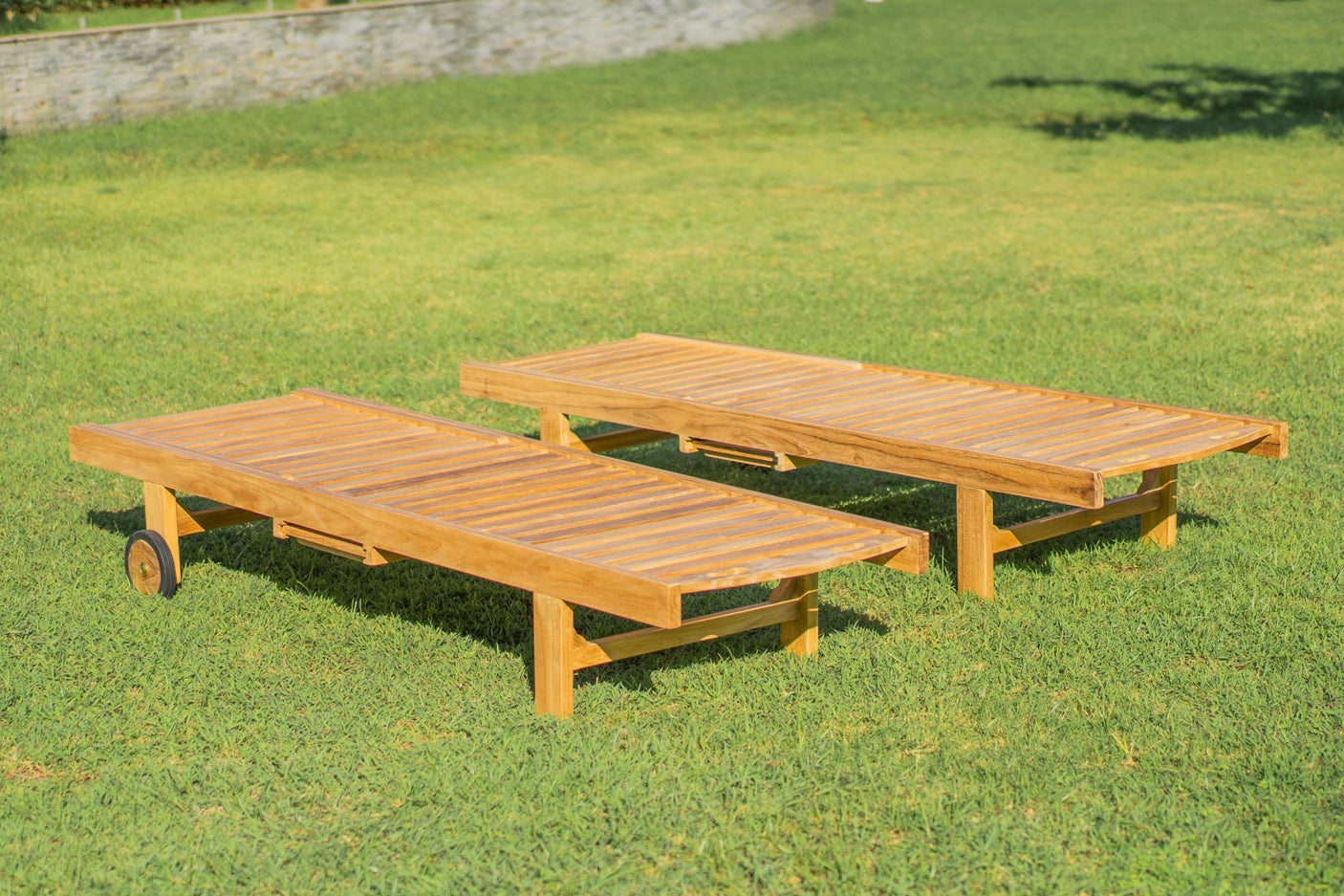 Teakholz Sonnenliege