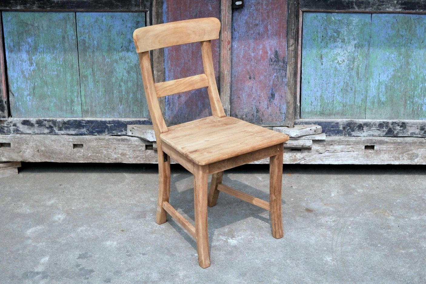 Teak Tisch rund 140 + 6 Stühle