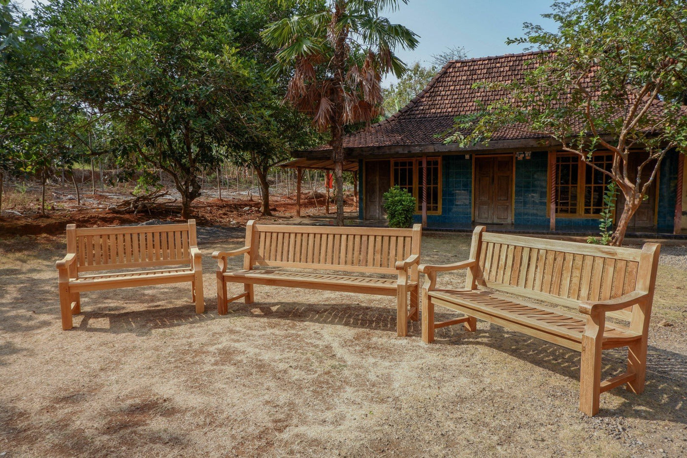 Teak Gartenbank Mammut