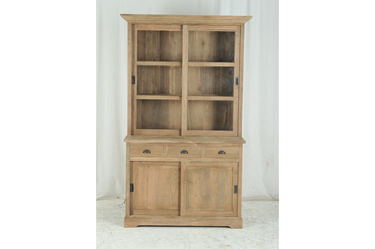 Teak Vitrineschrank Smooth