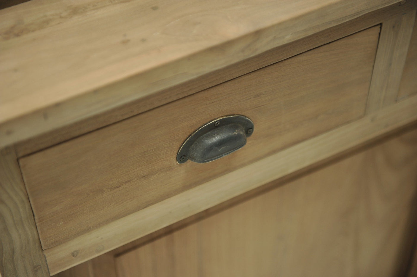 Teak Vitrineschrank Smooth