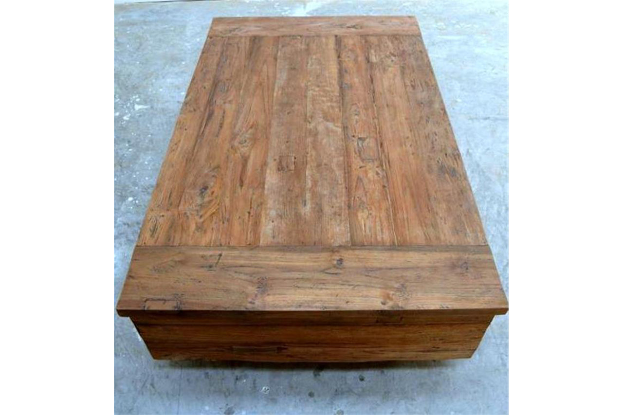 Teak Couchtisch BLOK 120cm Dingklik