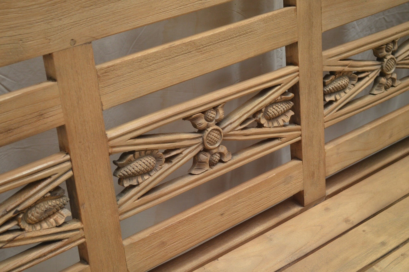 Bahnhofsbank Teak Antik XL