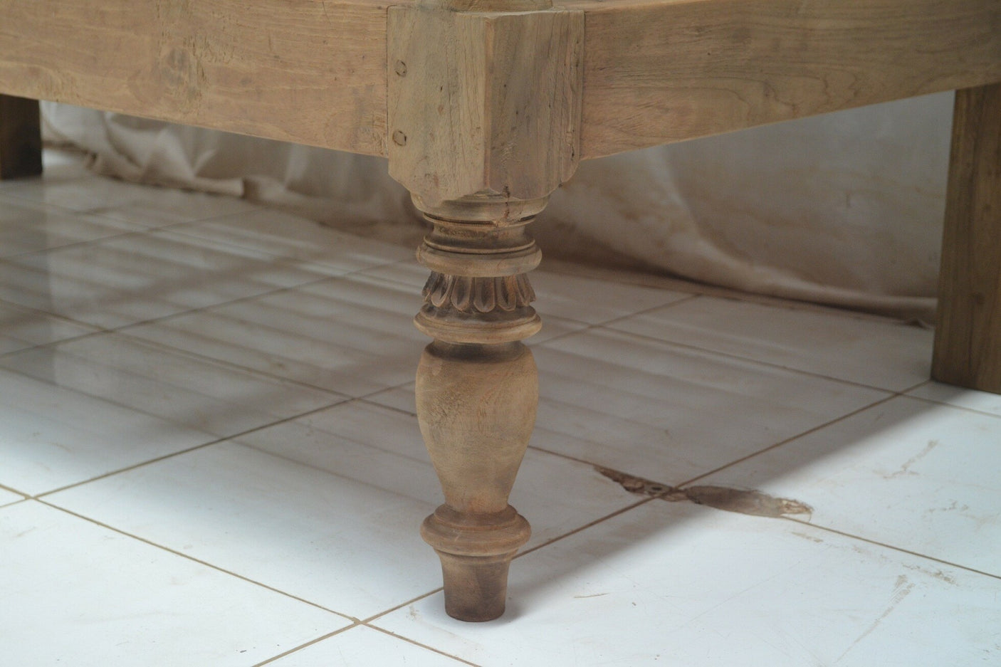 Bahnhofsbank Teak Antik XL