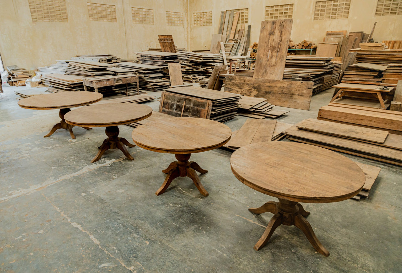 Runder Teak Tisch Anteak