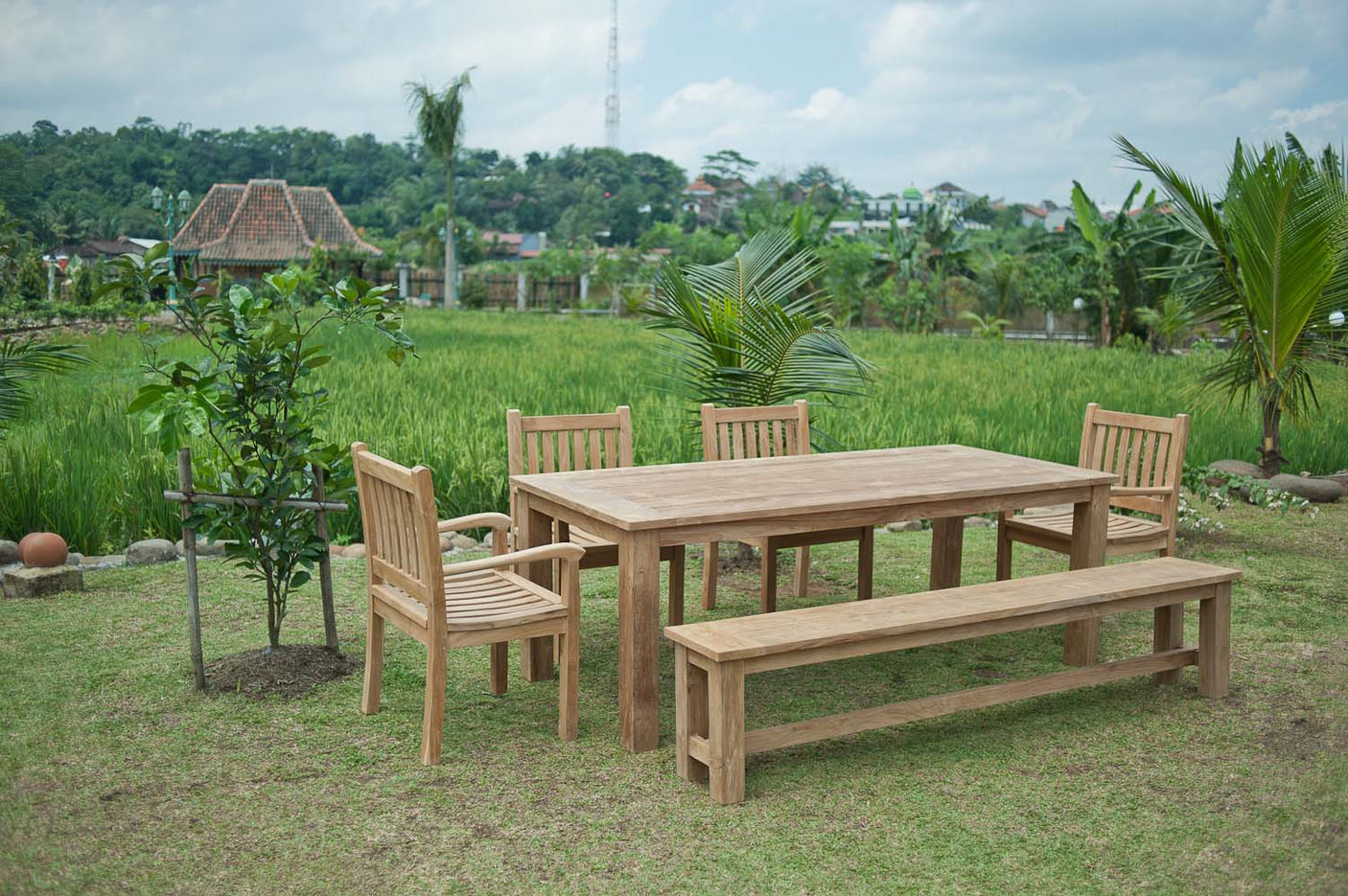 Teak Gartenbank
