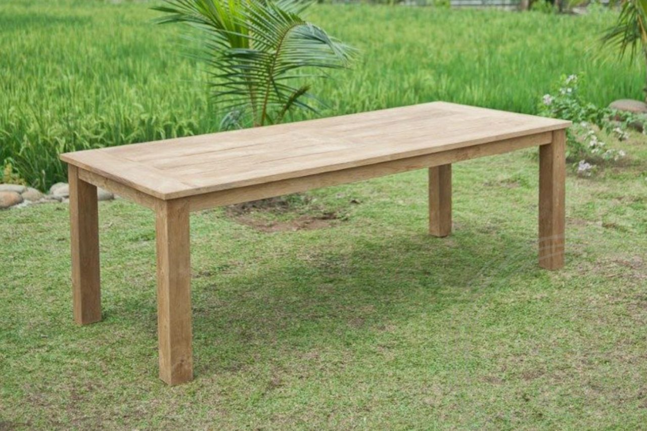 Gartentisch 240x100cm mit 5 Beaufort Stühle und Bank