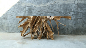 Teak Wurzelholz Konsolentisch