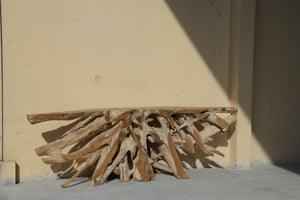 Teak Wurzelholz Konsolentisch