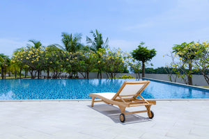 Teak Batyline Liege – Weiß