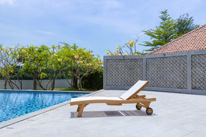 Teak Batyline Liege – Weiß