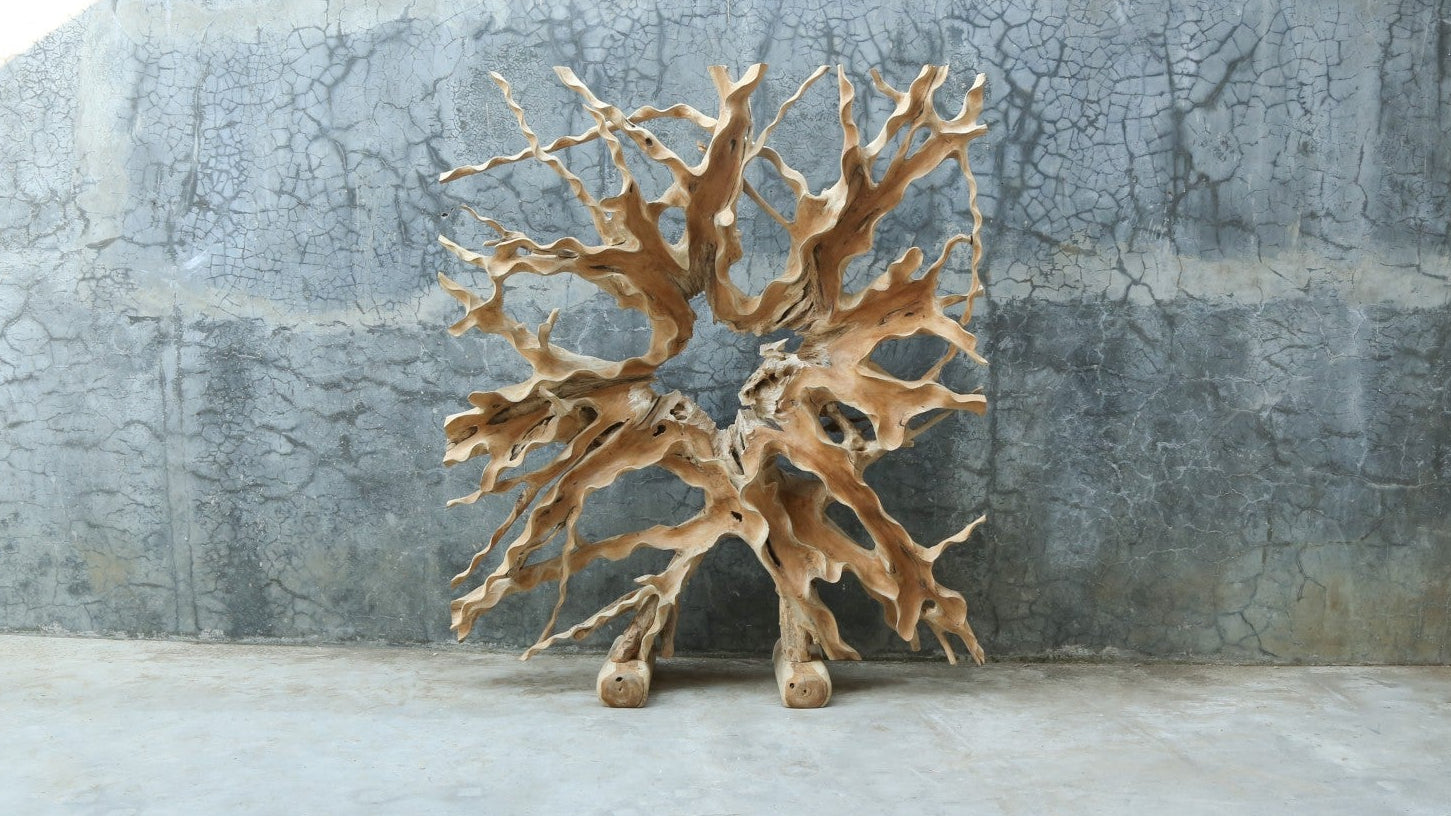 Teak Wurzel Raumteiler 180×200 cm – Unikat