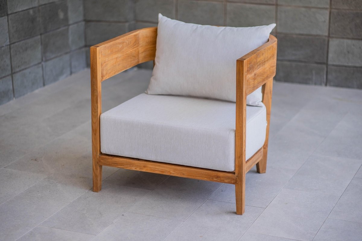 Teak Fauteuil Lura mit Sunproof-Kissen