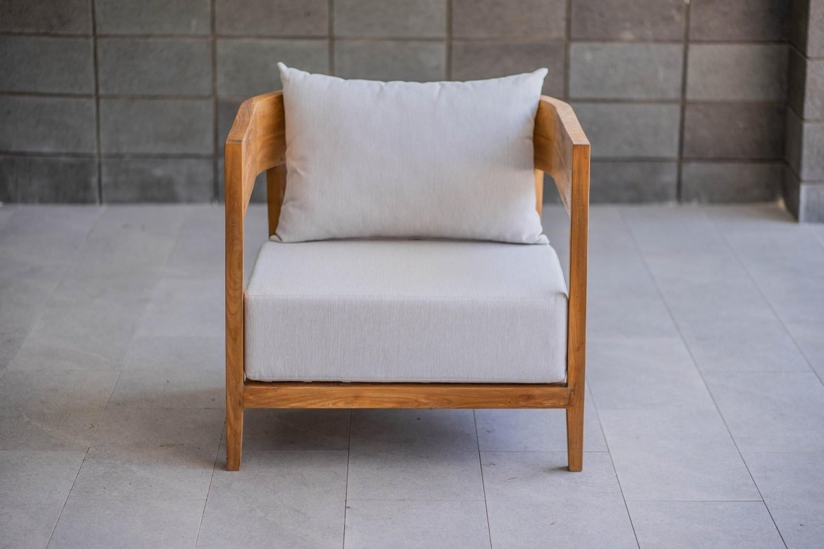 Teak Fauteuil Lura mit Sunproof-Kissen