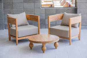 Teak Fauteuil Lura mit Sunproof-Kissen