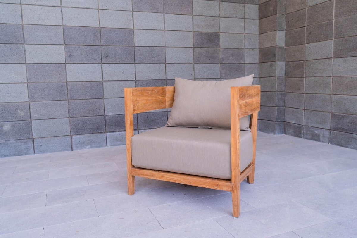Teak Fauteuil Lura mit Sunproof-Kissen