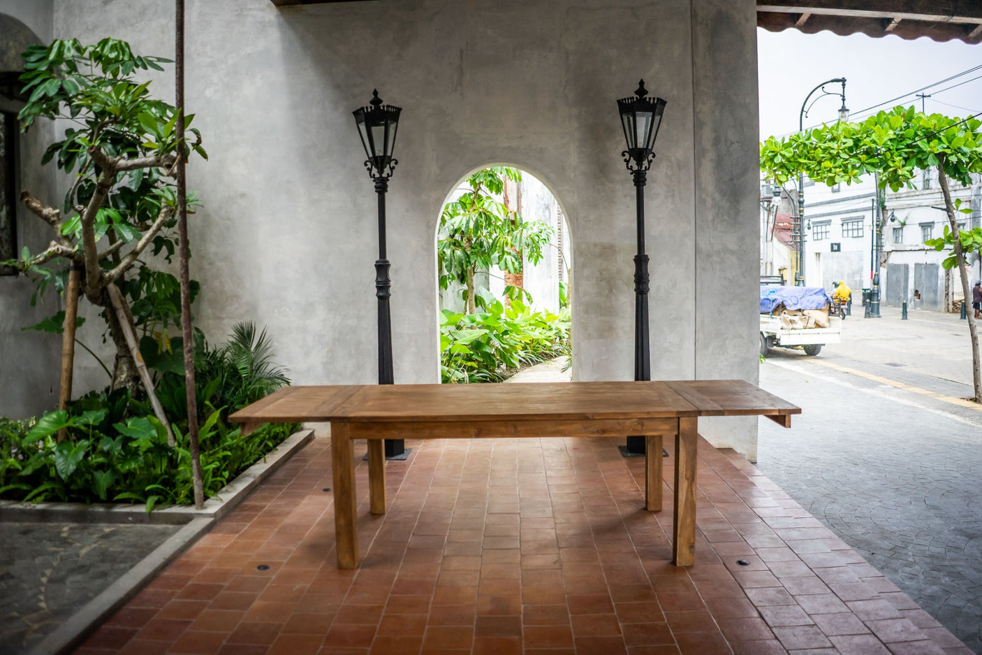 Ausziehtisch Teakholz