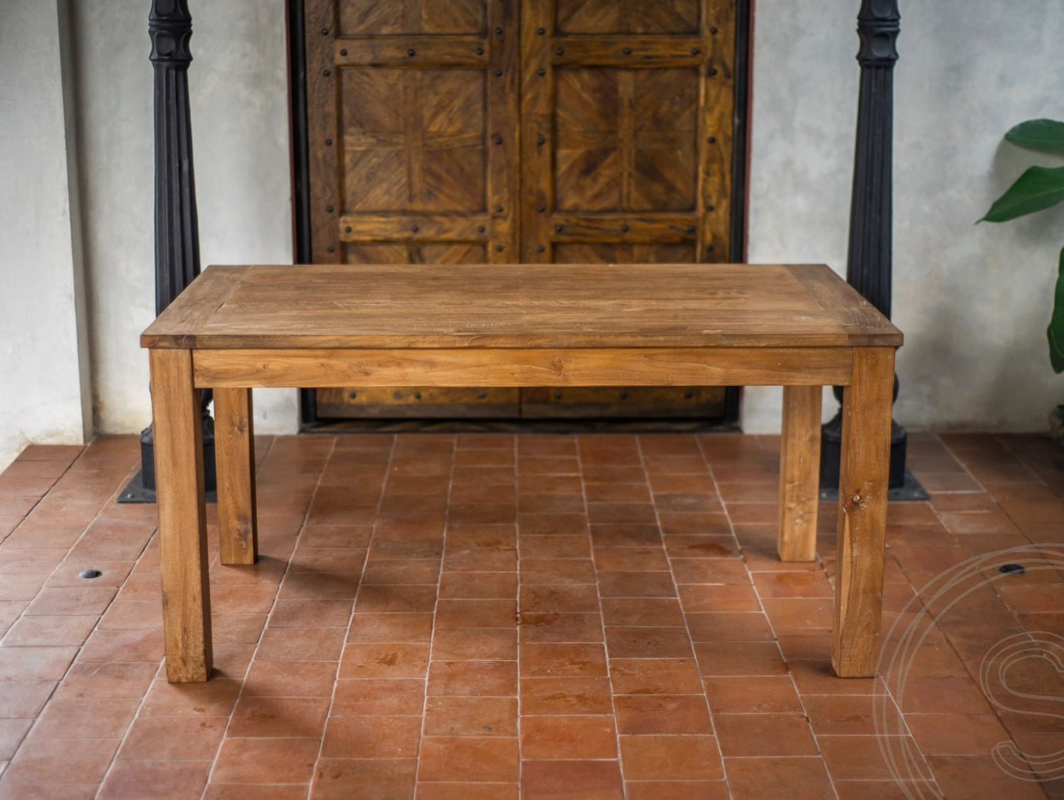 Ausziehtisch Teak Set 160 + 10 Stühle