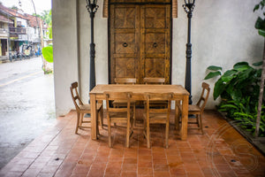 Ausziehtisch Teak Set 160 + 10 Stühle