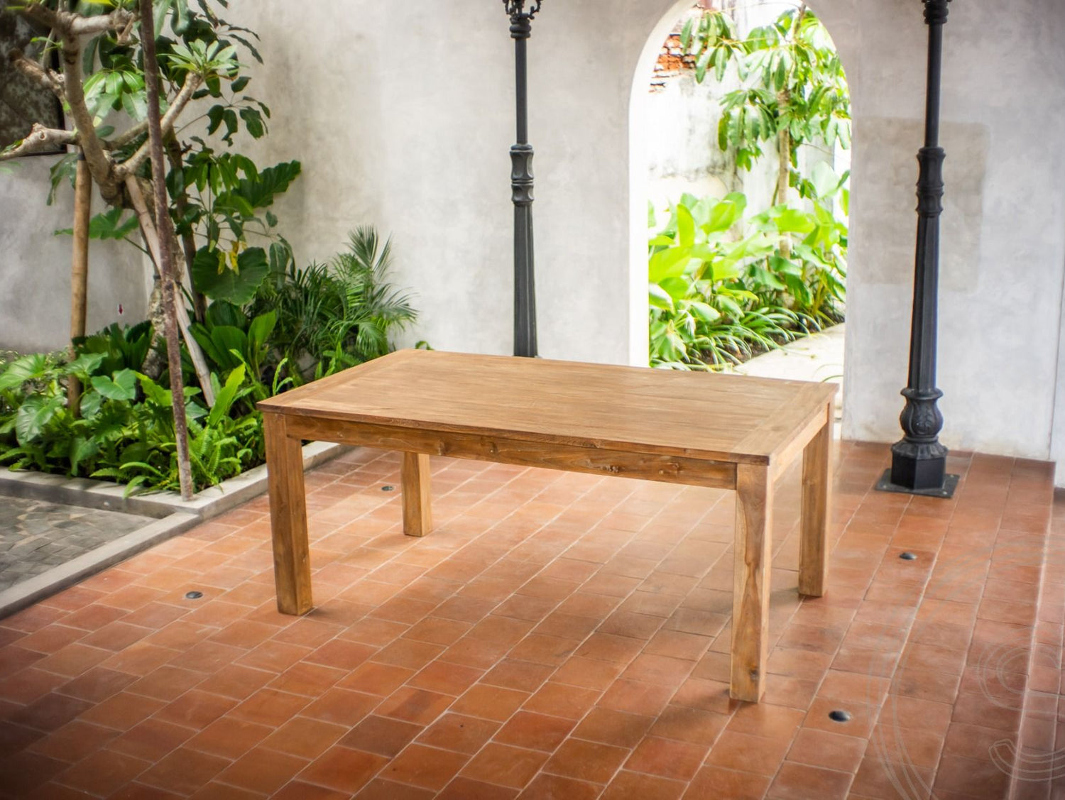 Ausziehtisch Teak Set 180 + 10 Stühle