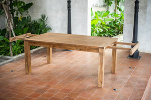 Ausziehtisch Teak Set 180 + 10 Stühle