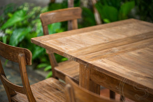 Ausziehtisch Teak Set 180 + 10 Stühle