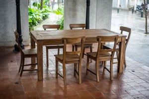 Ausziehtisch Teak Set 180 + 10 Stühle