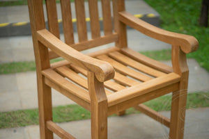 Teakholz Gartentisch 200 x 100 + 6 Gartenstühle Elephant