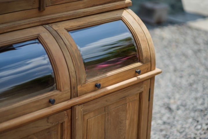 Teakholz Vitrineschrank