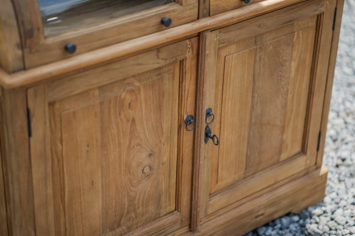 Teakholz Vitrineschrank
