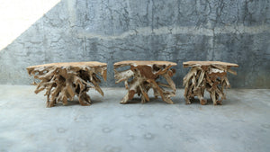 Teak Wurzelholz Konsolentisch