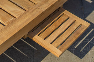 Teakholz Deckchair Lounge 2x