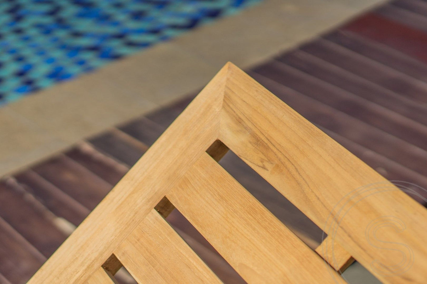 Teakholz Deckchair Lounge 2x