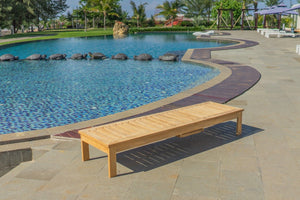 Teakholz Deckchair Lounge 2x