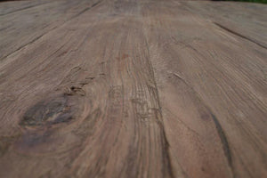 Teak Tisch Rund Rustikal