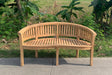Teak banana bench - teak bananenbank - teak banane gartenbank